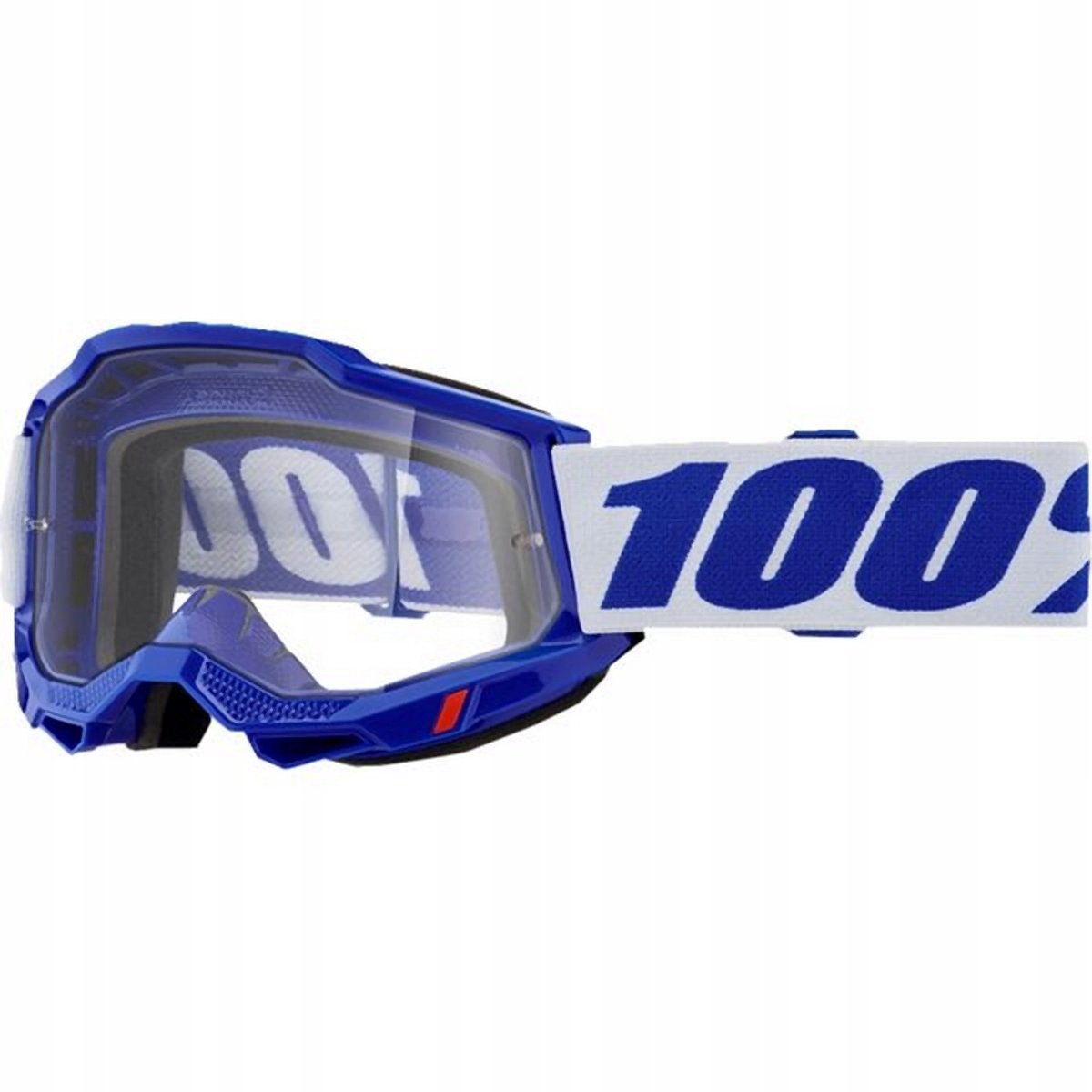 100% Accuri 2 Cross/Endurobril Blauw/Wit - Helder Vizier