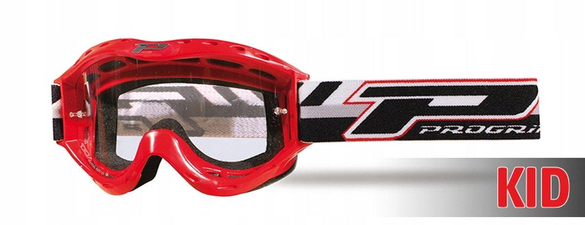 Progrip PG3101 CH KID Kinderkruisbril - Rood, Helder Glas