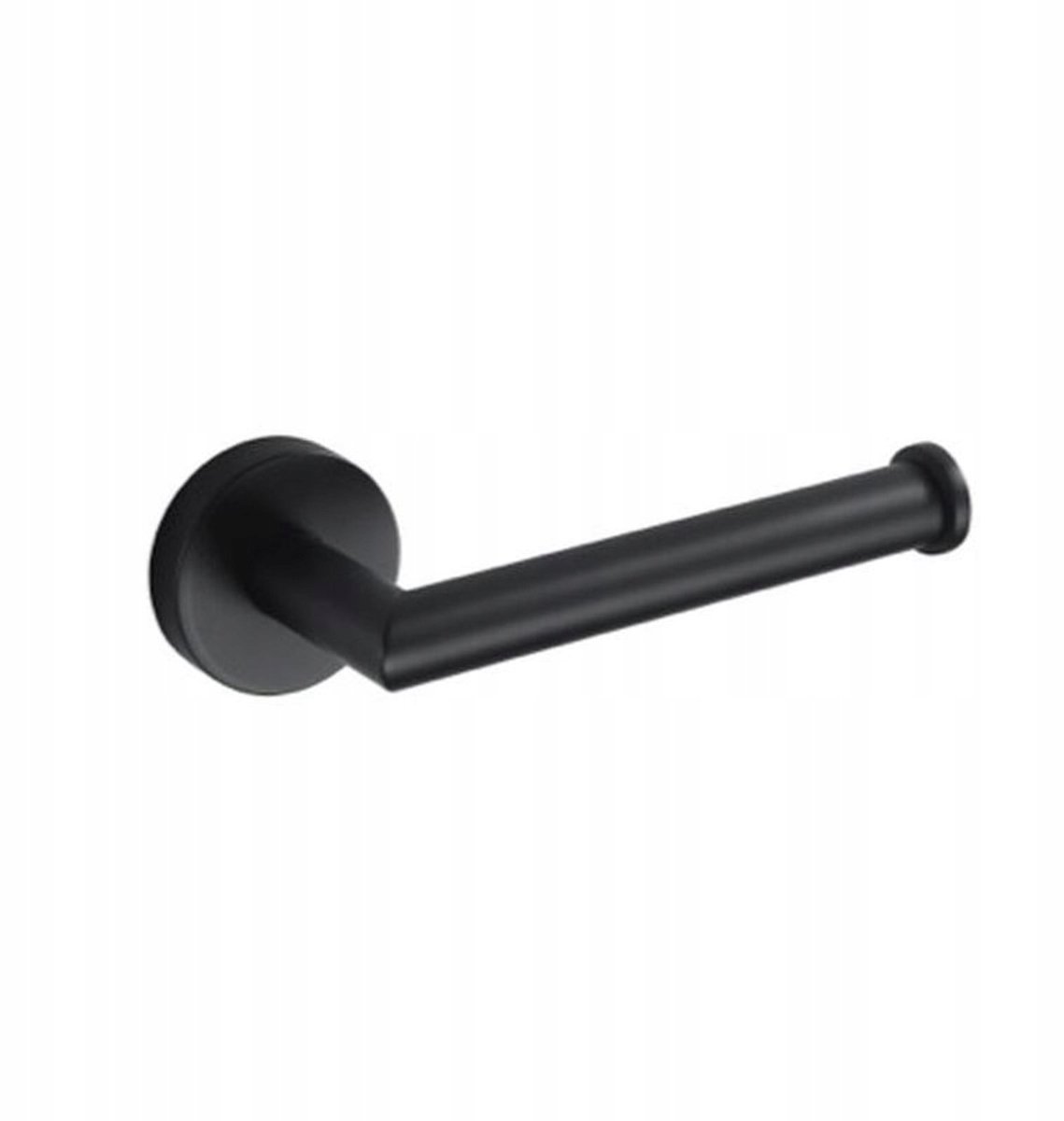 Stella Classic Toiletrolhouder Zwart Mat - 16.5cm Metaal