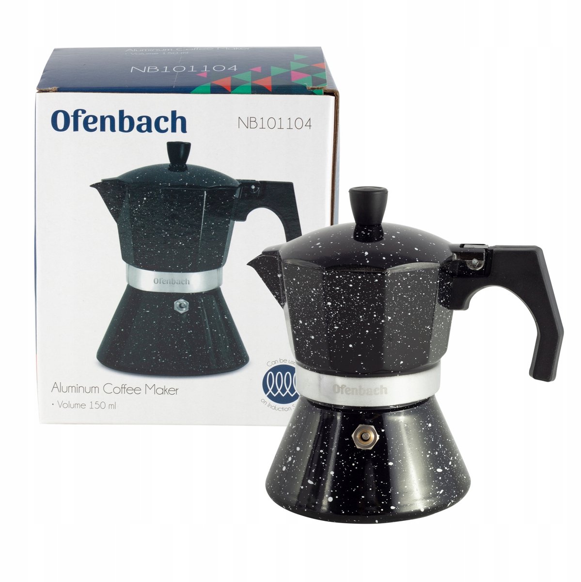 Ofenbach Mokkapot Aluminium 150ml - Italiaanse Koffiezetter