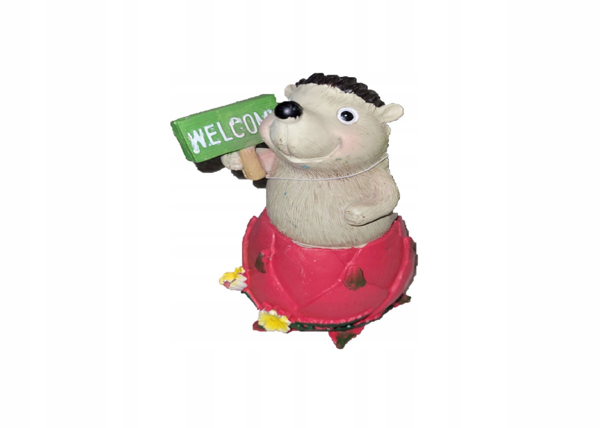 Decoratief Tuinfiguur WELCOME 7,5x7,5x14 cm - Polyhars