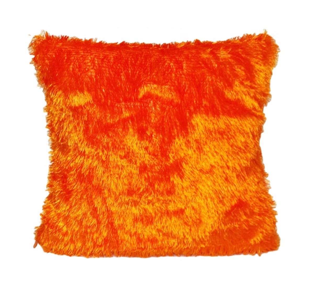 Decoratieve pluche kussens 40x40cm - Glanzend Oranje