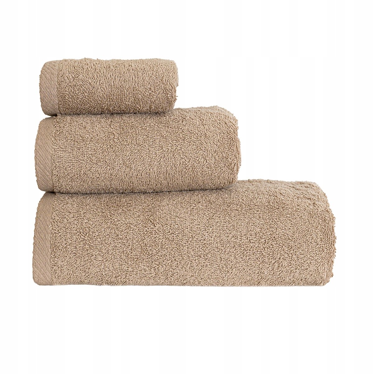 HARRY Katoenen Handdoek 30x50cm - Donkerbeige, 450g/m²