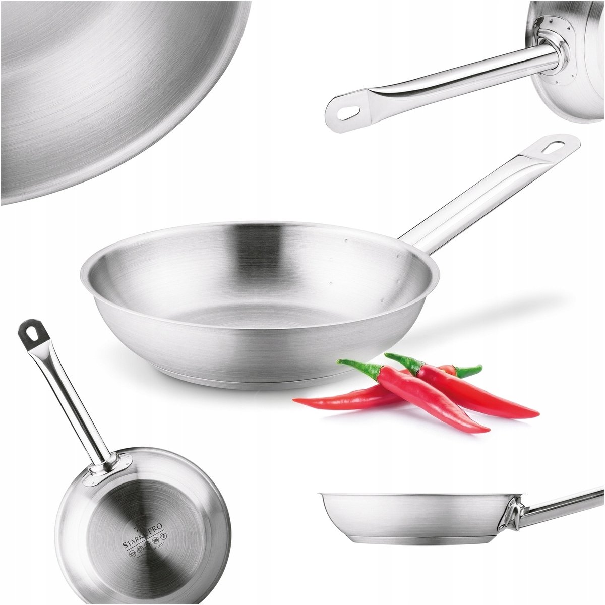 Starke Pro Gastro Koekenpan 20cm RVS - Geschikt voor Inductie & Oven