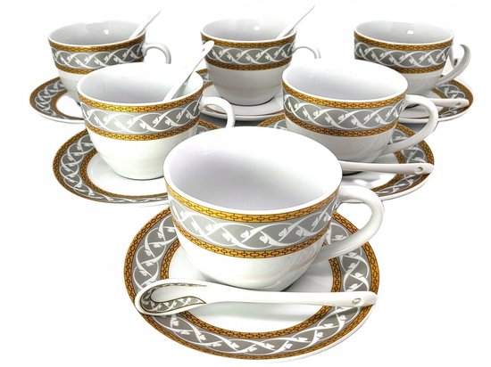 Villeroy & Boch Porzellan Summerday,Kaffeeservice für 6 Personen,18 Tlg. ,Vitro Porzellan,Made in Germany,Geschirrservice Villeroy Boch