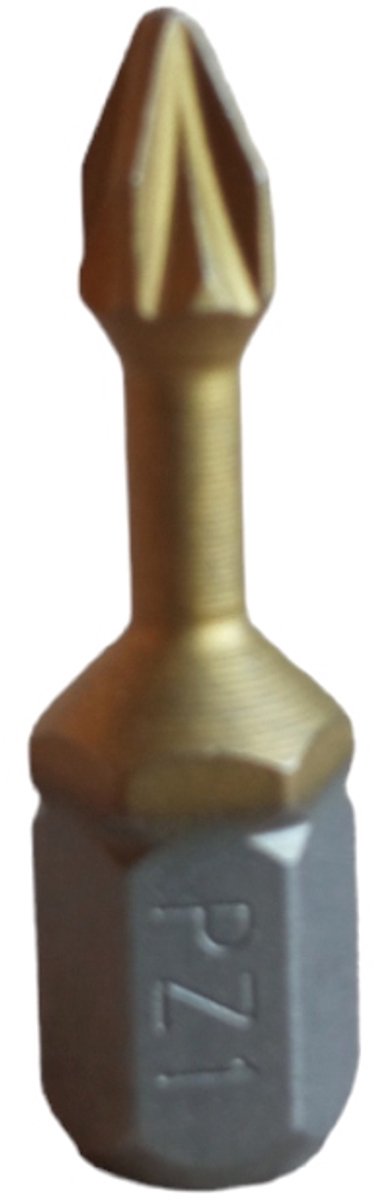 Stalco Titanium Pozidriv Bit PZ1x25mm - Duurzame Kwaliteit