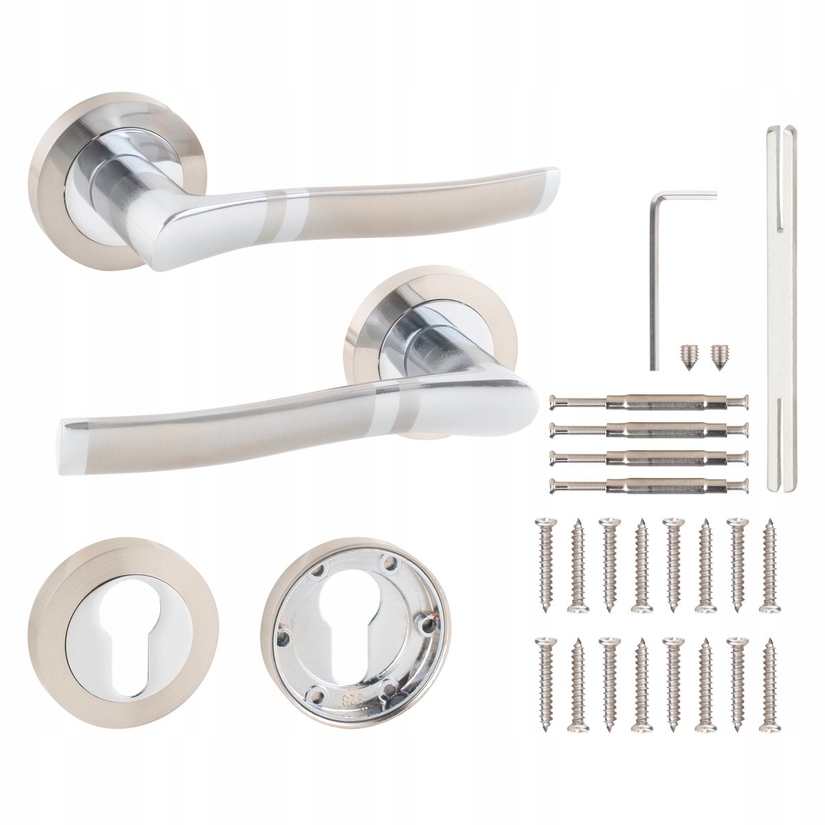 Gamar Mohave Deurkruk Nikkel/Chroom - 100% Aluminium