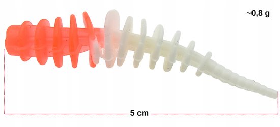 10x TANTA Zachte Rubberen Vis Lokaas 5cm 0.8g Baars Forel Snoekbaars — afbeelding 4