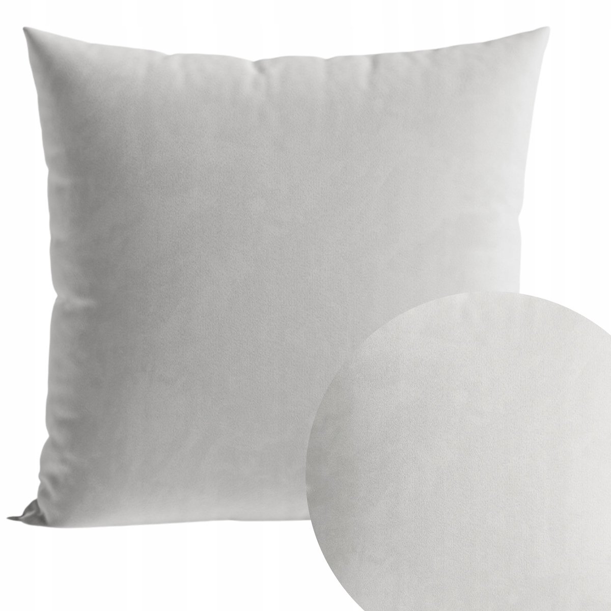 Decoratieve Kussenhoes 40x40 cm Pastel Grijs Velours Zacht Pluche