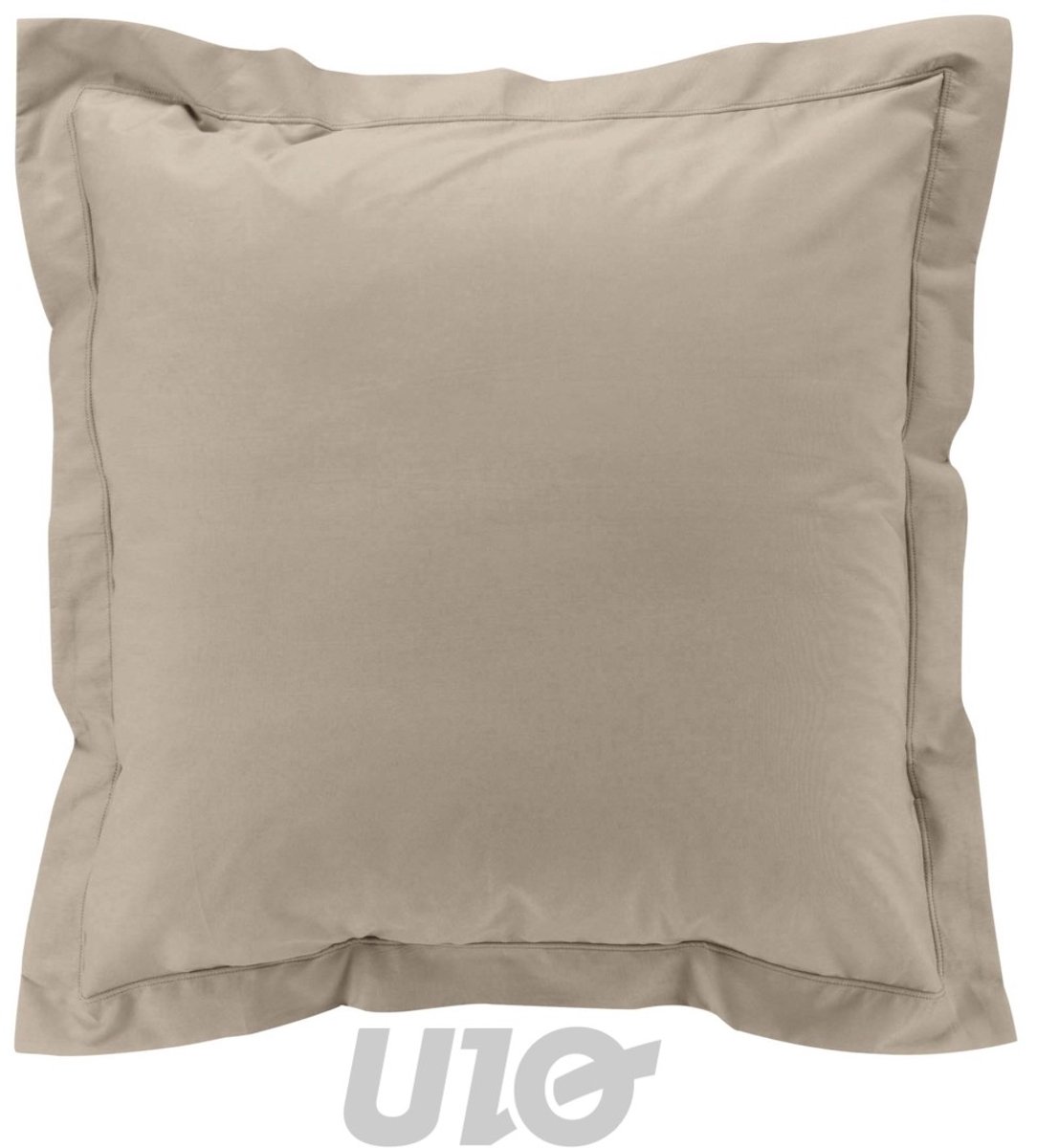 U1O Percale kussenslopen_ lichtbruin natuurlijk