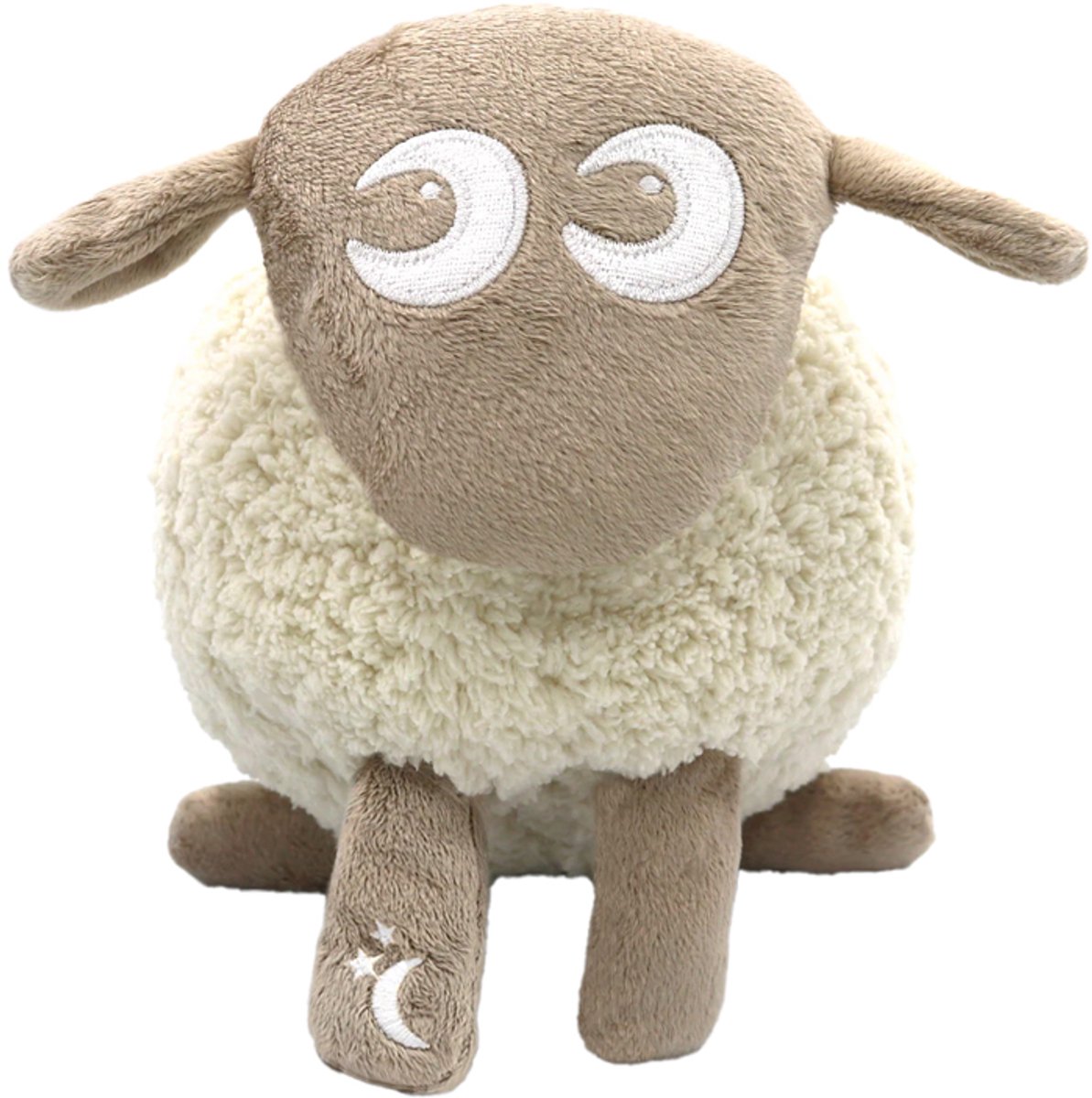 Ewan Deluxe – beige Oplaadbare White Noise Slaapknuffel voor Baby’s – Met smartCRY Huilsensor, Rode Slaaplamp & 10 Rustgevende Geluiden