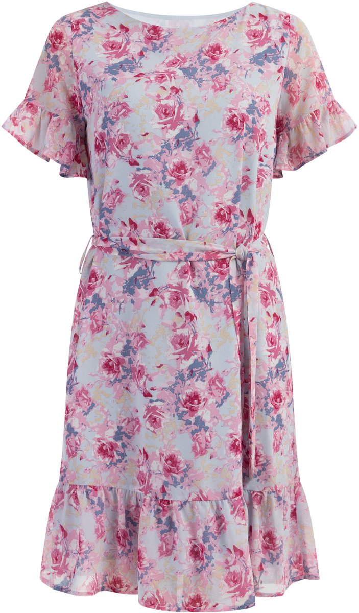 Usha Jurk Roze lichtblauw
