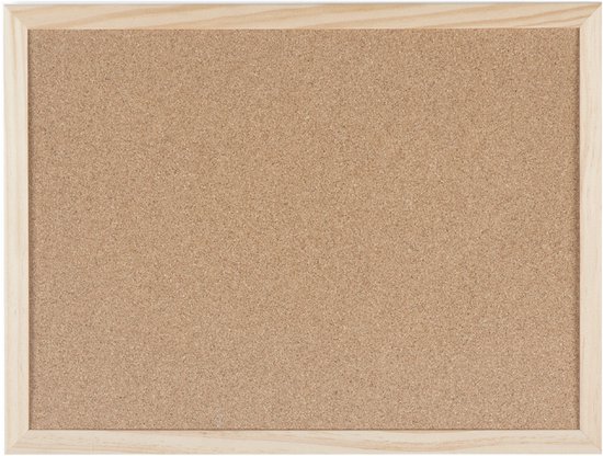 Bi-Office Prikbord – Kurkbord Met Houten Lijst – Pastelgroen – MDF – 80 X 60 Cm – Voor Thuis Of Op Kantoor