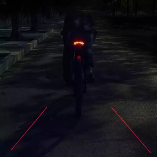 Rockbros - Smart Fietsachterlicht met Remsensor - Achterlicht voor Fiets met Laser en Afstandsbediening van ROCKBROS — afbeelding 3
