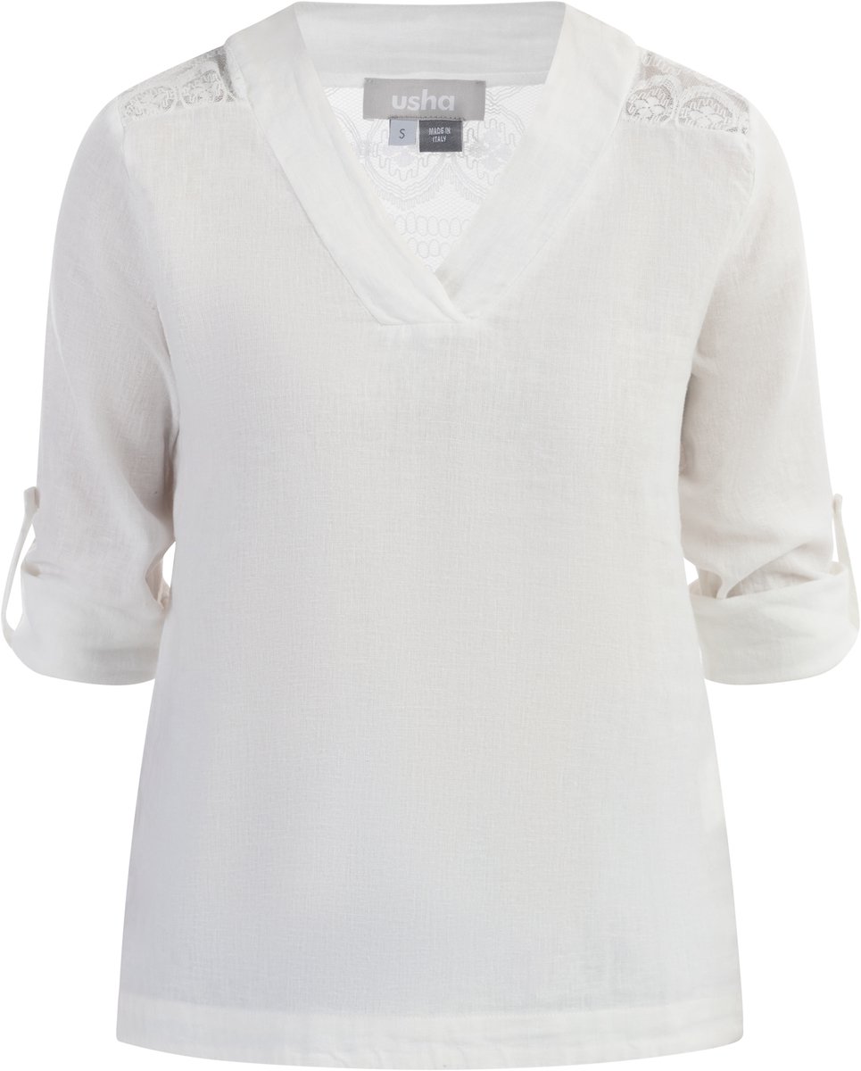 usha Blouseshirt met kant