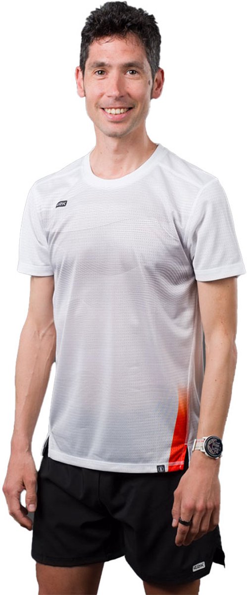 42k Running Wave T-shirt Met Korte Mouwen Wit S Man