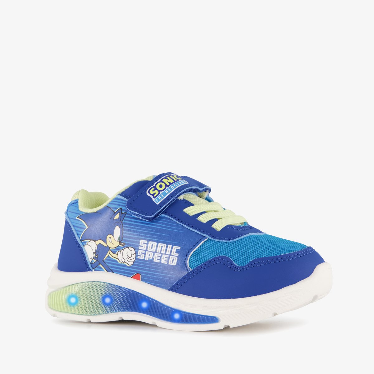 Sonic jongens sneakers met lichtjes blauw - Maat 32