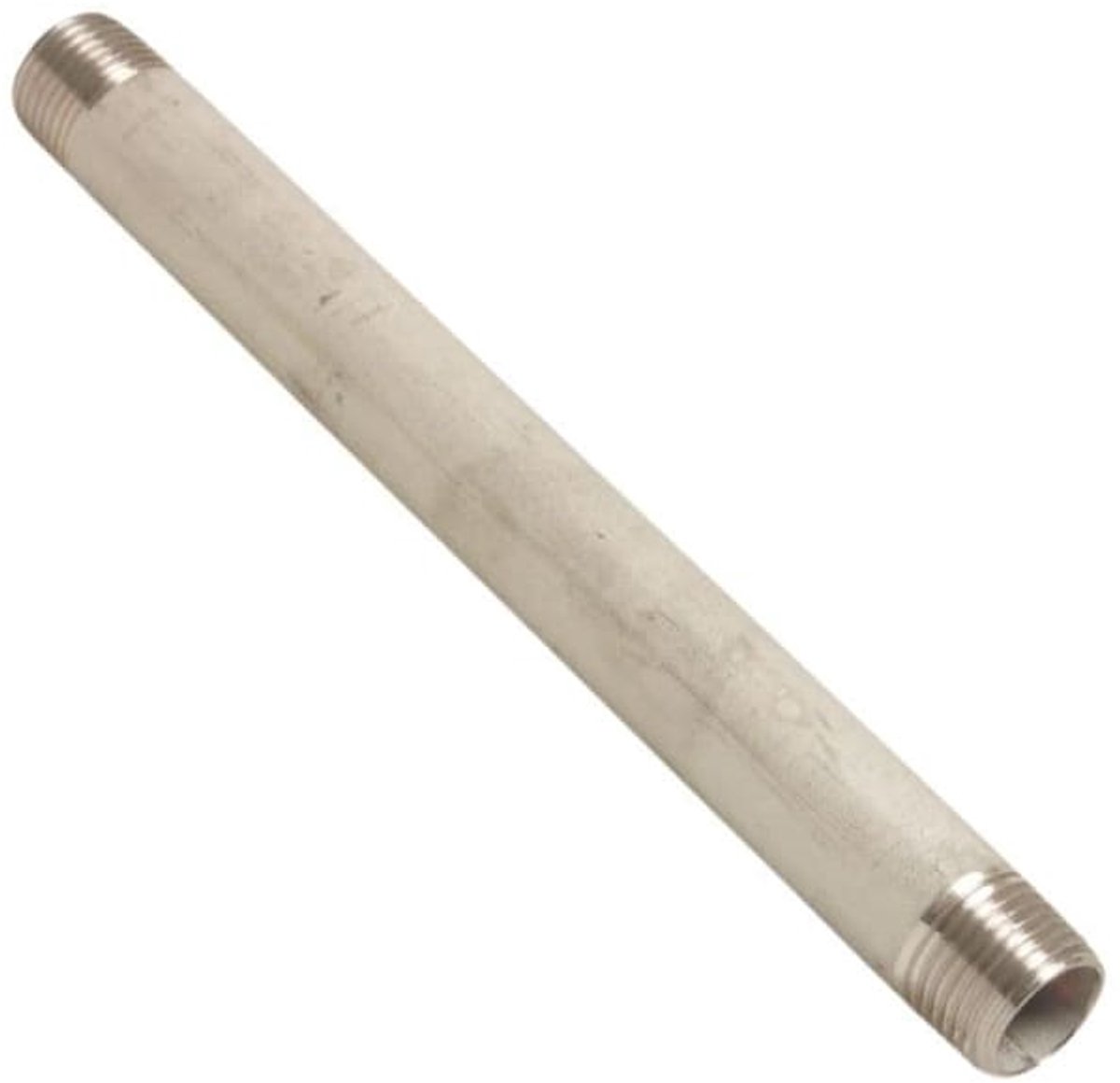 RVS Buisnippel 1 inch, Draadfitting RVS