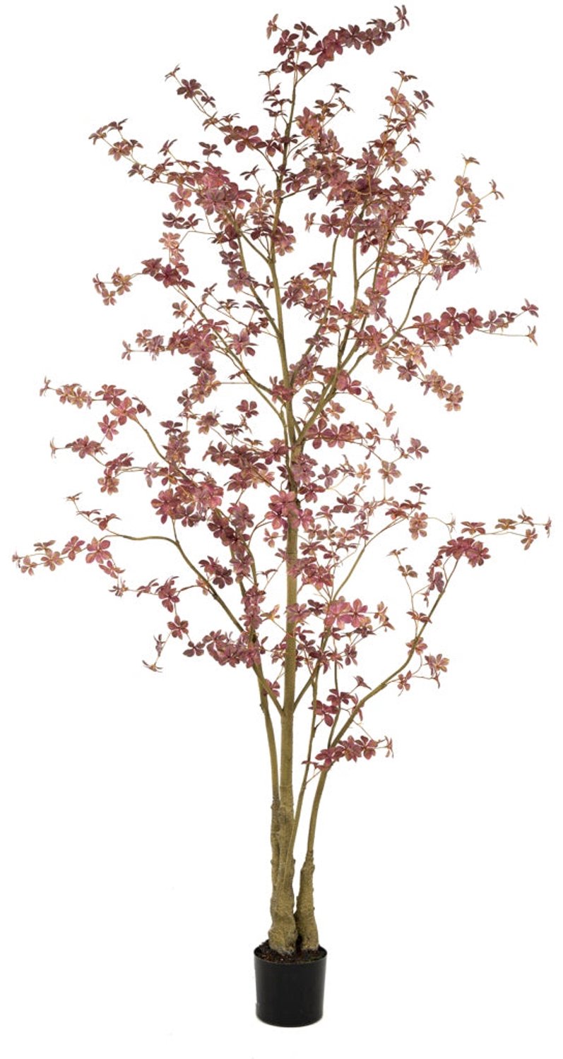 Emerald Kunstboom Tropaeolum 270cm Bordeaux - Kunstplant voor binnen - Tropaeolum plant - Oost Indische kers