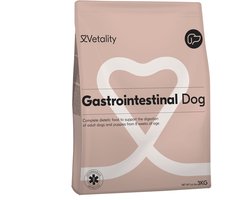 Vetality Hondenvoer Droog - 3 kg - Licht Verteerbaar Hondenvoer - Dieetvoeding Hond - Ondersteunt bij Maag en Darm Problemen