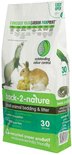 Zak kattenbakvulling van 30 liter met een fret, konijn en muizen erop.