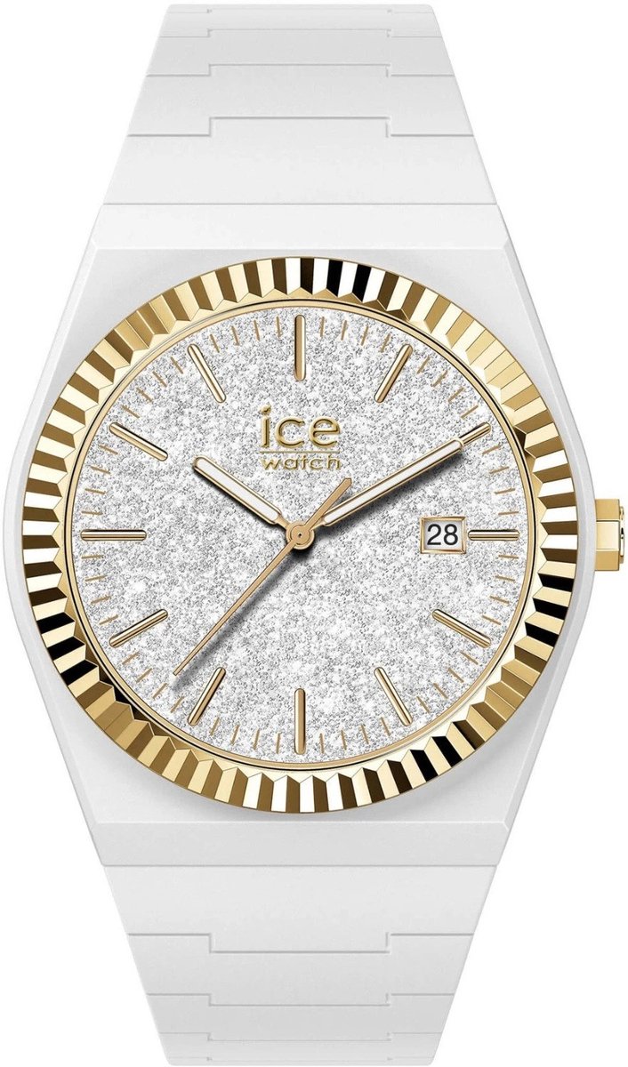 Ice Watch ICE power - PW1 - White glitter 024767 Horloge - Siliconen - Wit - Ø 36 mm