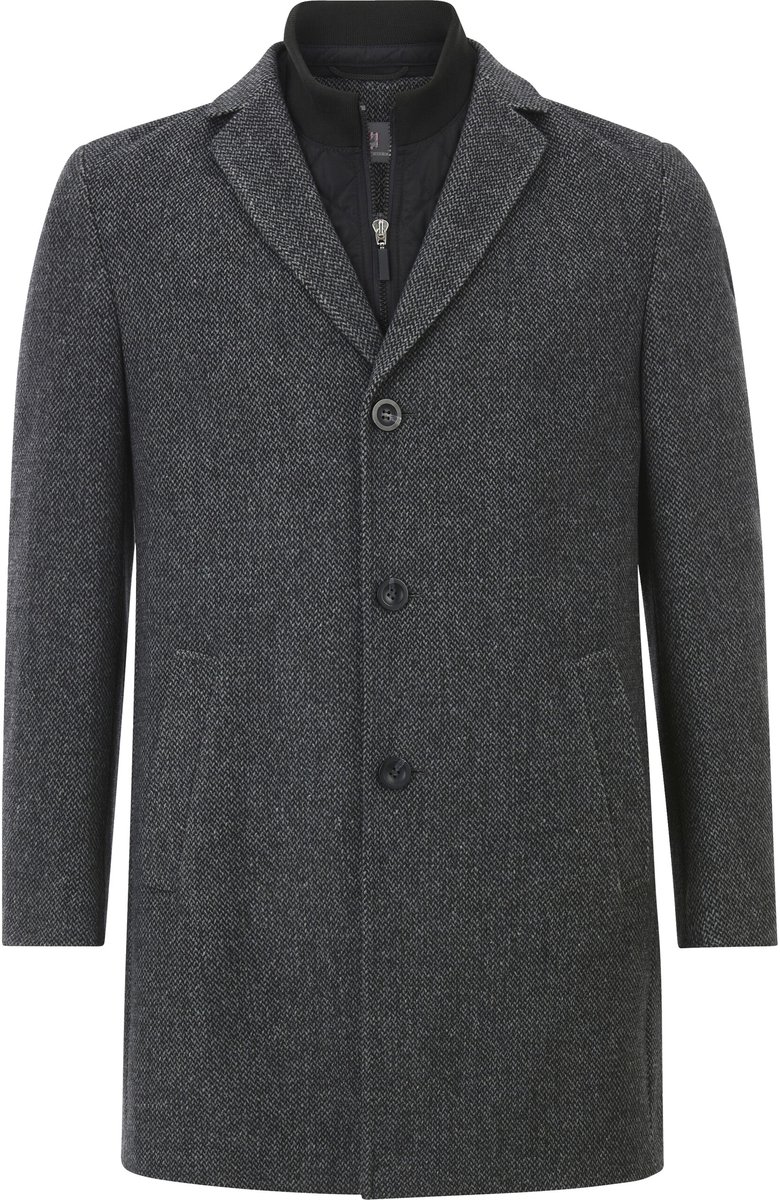 Jan Vanderstorm herren Jas - 64 - grijs - Plus Size