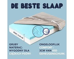Dog bed M - Orthopedisch Hondenbed, Goed voor de Gewrichten - Vorm Geheugenschuim Hondenkussen, de Temperatuurregelende Gel van de Hondenmand - Verwijderbare Water Bestand Machinewasbare Deken