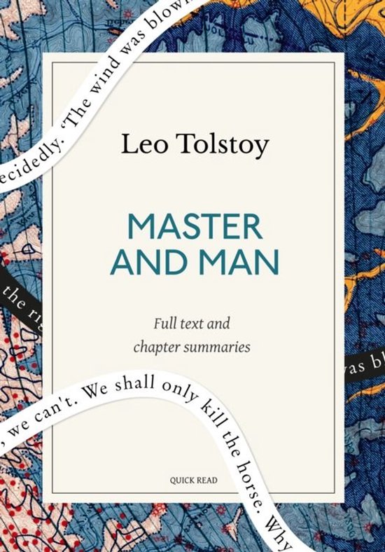Master and Man: A Quick Read edition - cover