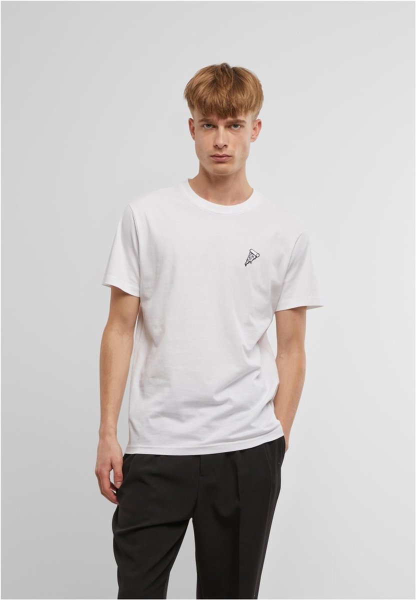 Mister Tee T-shirt Pizza Emb Wit
