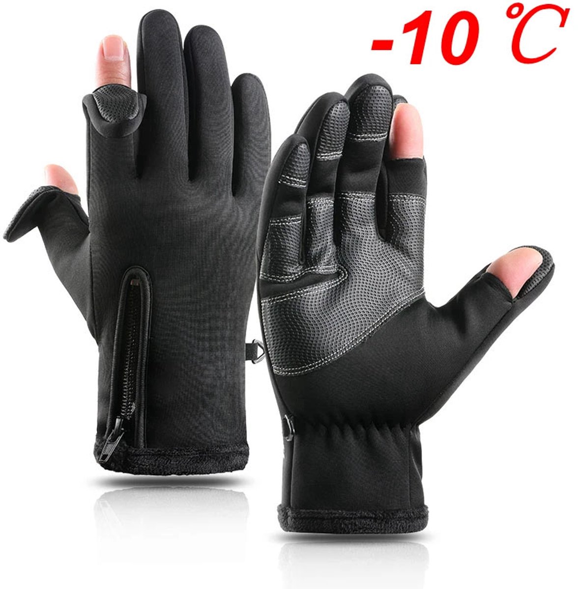 Waterdichte Touchscreen Heren Fietshandschoenen Maat M – Winter Warme, Winddichte Handschoenen voor Fietsen, Scooter, Motor, Ski & Outdoor