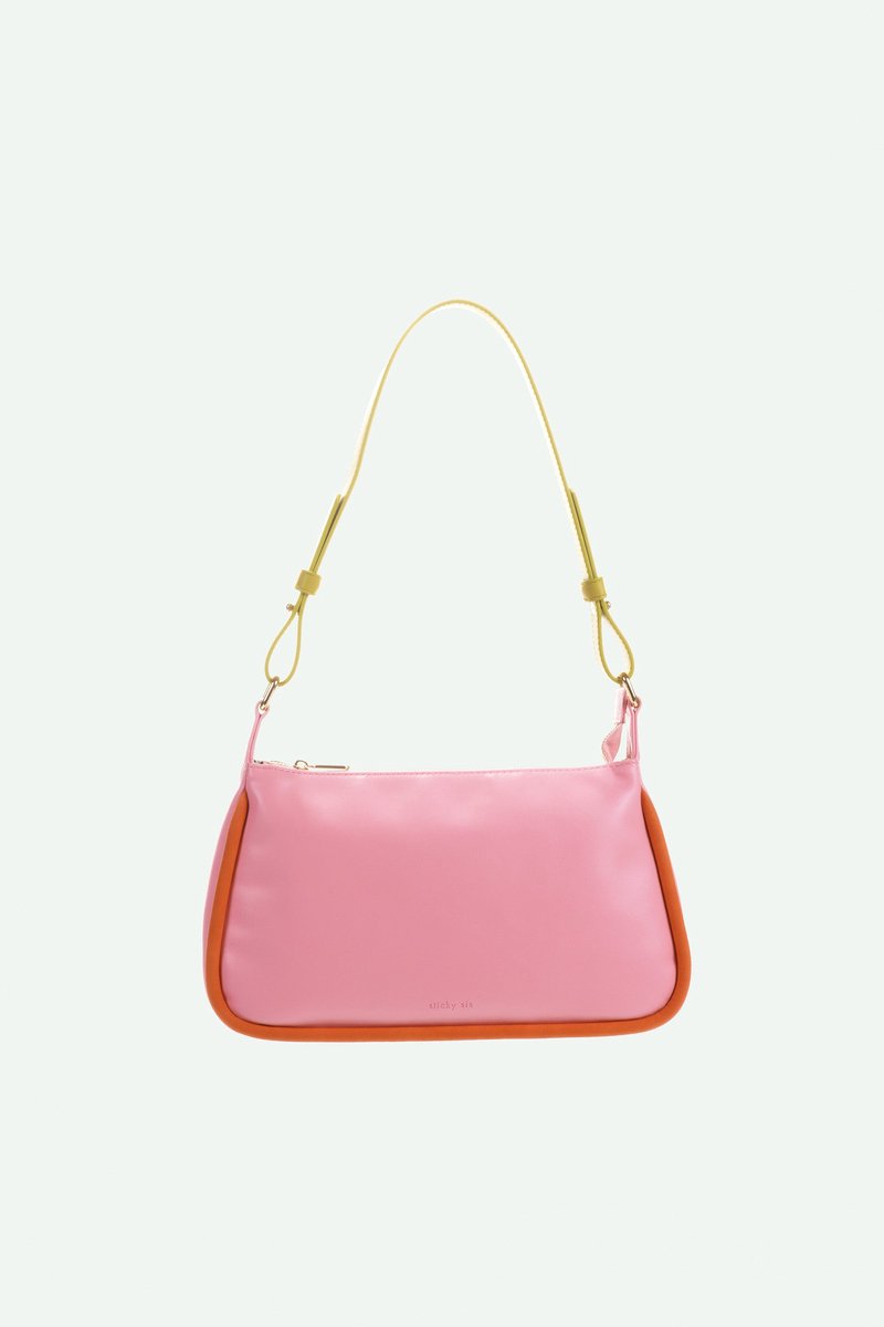 Sticky SIS - handtas - il sole - dolce roze + arancia oranje