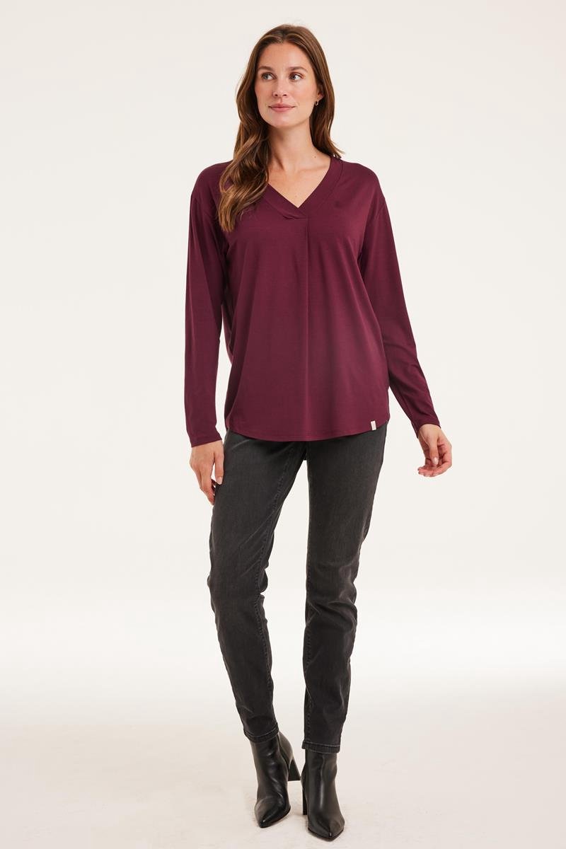 DIDI Dames Loose tee Cindy Windsor wine maat 44