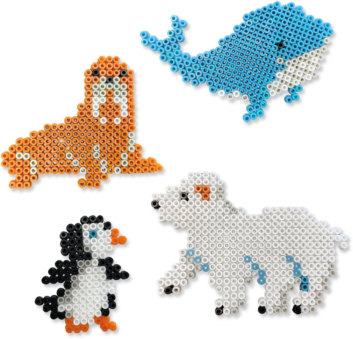 SES Creative Beedz Strijkkralen Set - Pooldieren - Vanaf 5 Jaar - 2100 Stuks - Knutselen - PVC-Vrij - Schoencadeautjes Sinterklaas — afbeelding 4