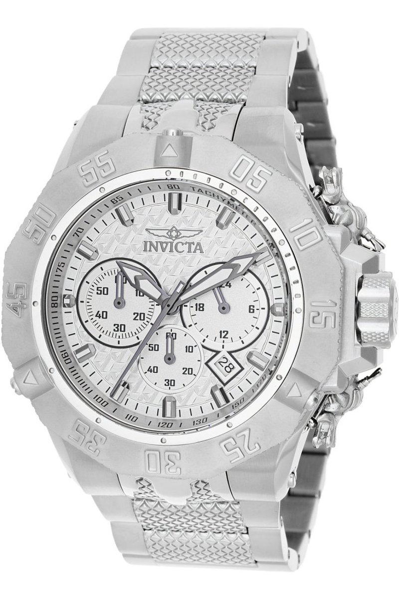 Invicta Subaqua - Poseidon 48355 Heren Horloge - Waterdicht - Analoog - Quartz Uurwerk - Roestvrij Staal met grijze Wijzerplaat - 54mm