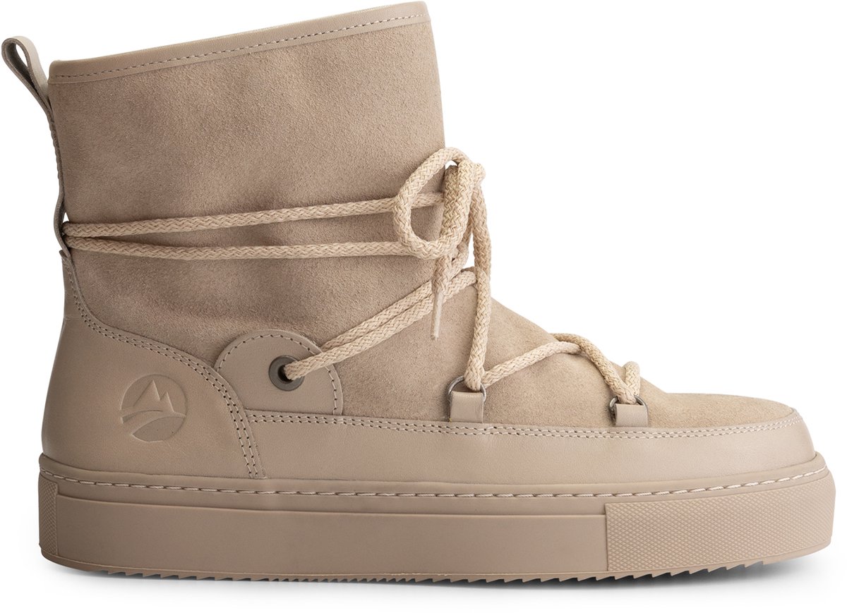 Travelin’ Norquay Dames Winterboots Wolgevoerd Zand Creme