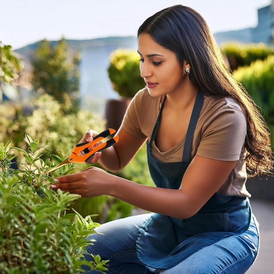 EXCITAT Tuinscharen - Oogstscharen - Rozenscharen - Bonsaischaren - Plantenscharen voor takken, bloemen, fruit Kleine bloemenscharen - 2 stuks van Merkloos	 — afbeelding 2