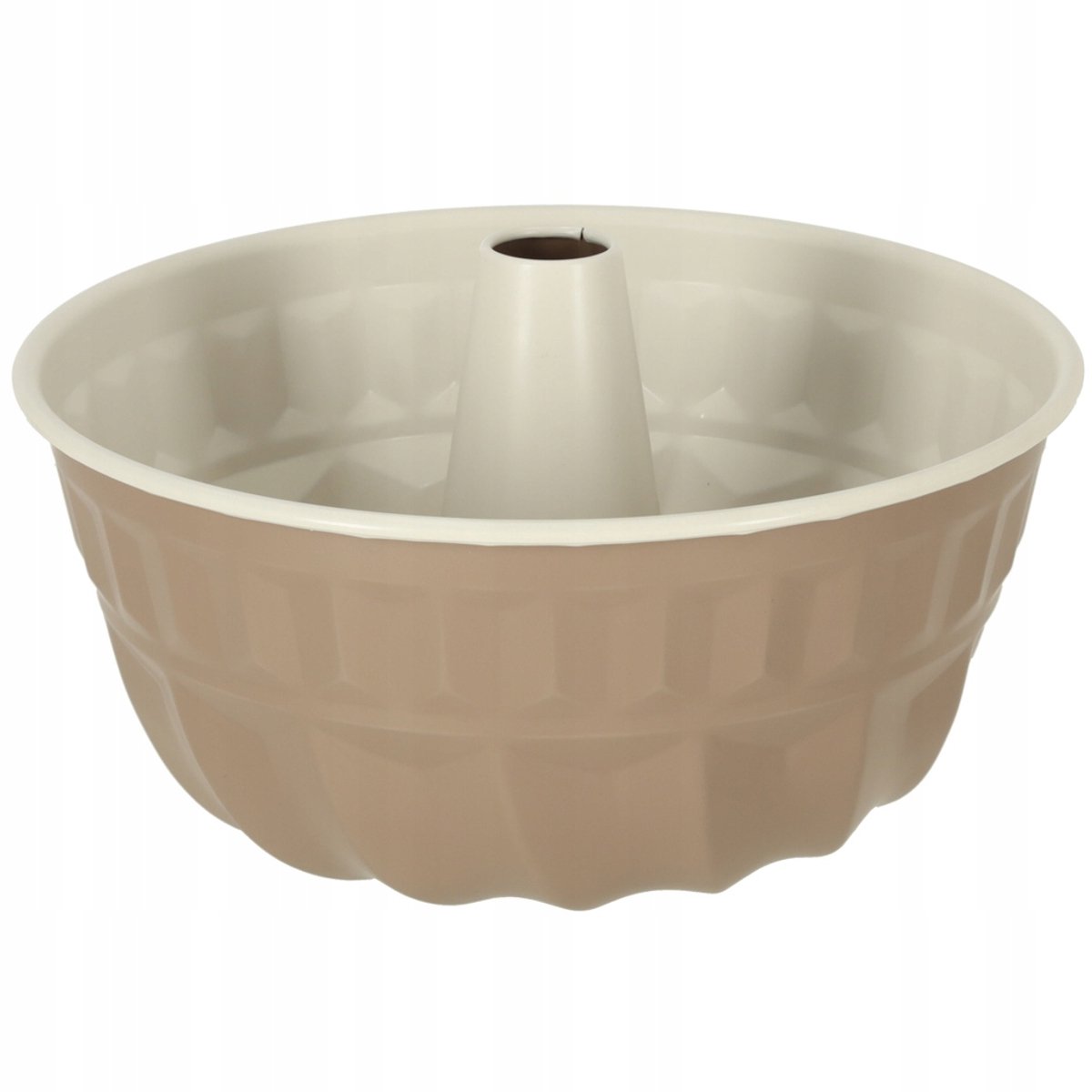 Ronde cakevorm met huls voor het bakken van muffins 22cm bruin