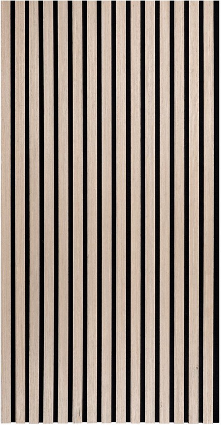1 Stuks- Zelfklevend Akoestische Panelen-Geluidsabsorptie - Akoestische Wandpanelen -120x60x2.1cm -Eiken Kleur -Zelfklevende achterkant