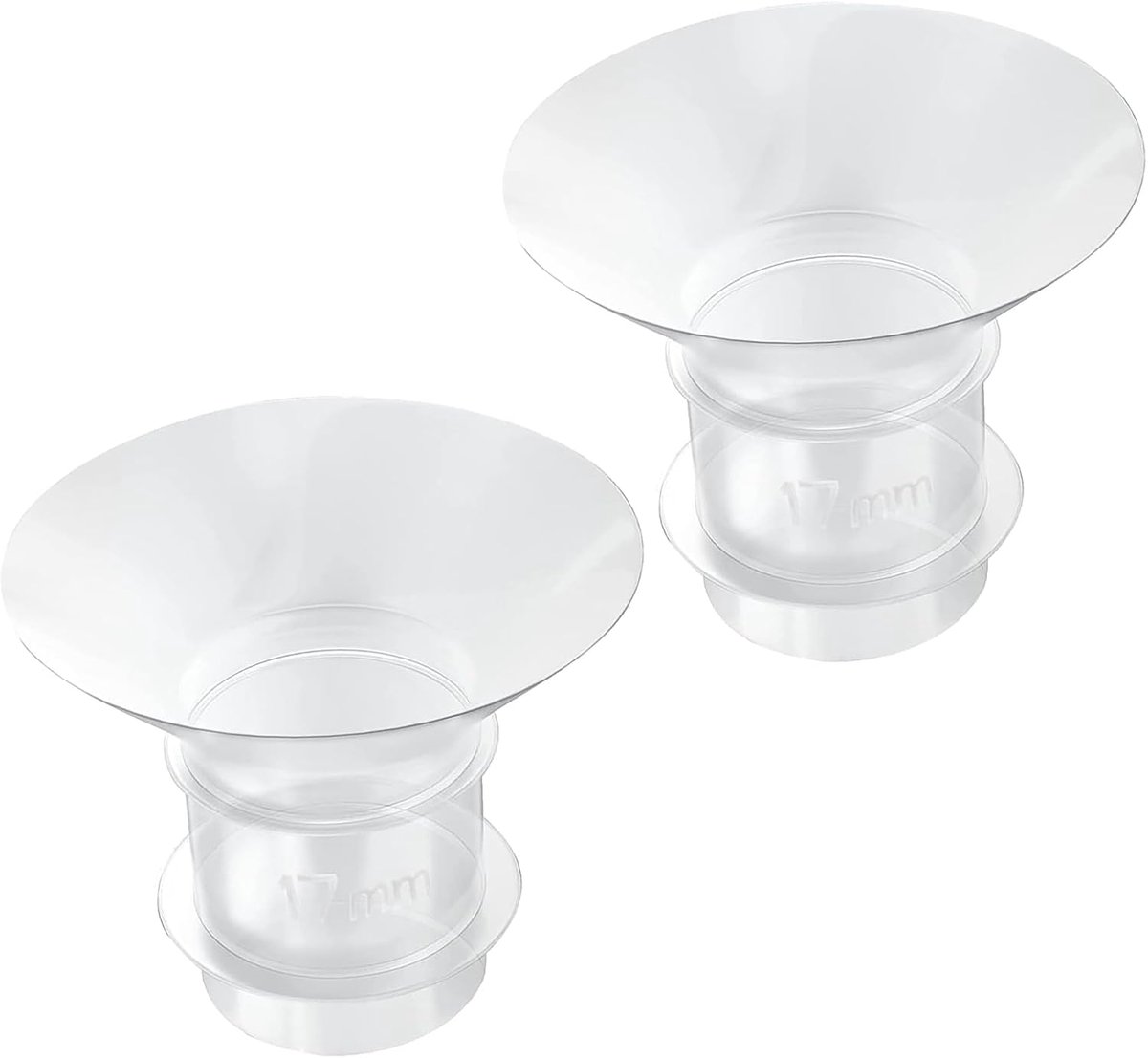 Image of 2-delig Flens Insert 17mm - Compatibel met Medela Freestyle - Zachte Siliconen Rand - Anti-lek Ontwerp