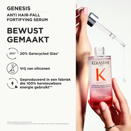 Kérastase Genesis Sérum Anti-Chute Fortifiant - Anti-haaruitval scalp serum voor verzwakt haar, gevoelig voor haaruitval - 90ml