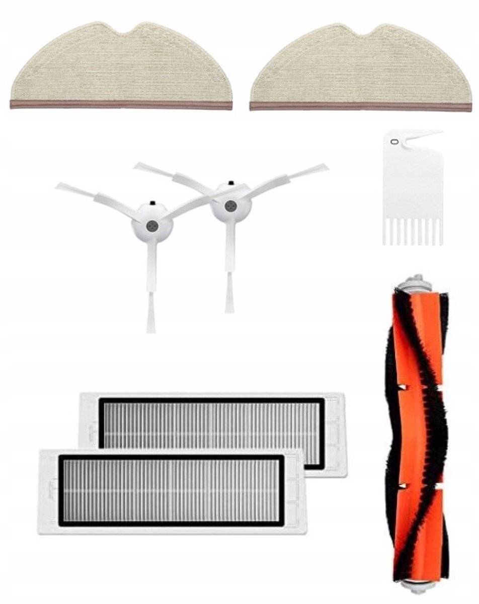 Accessoireset voor Xiaomi Roborock S5, S6, S5 Max, E4/E5 - Filters, Borstels, Mops