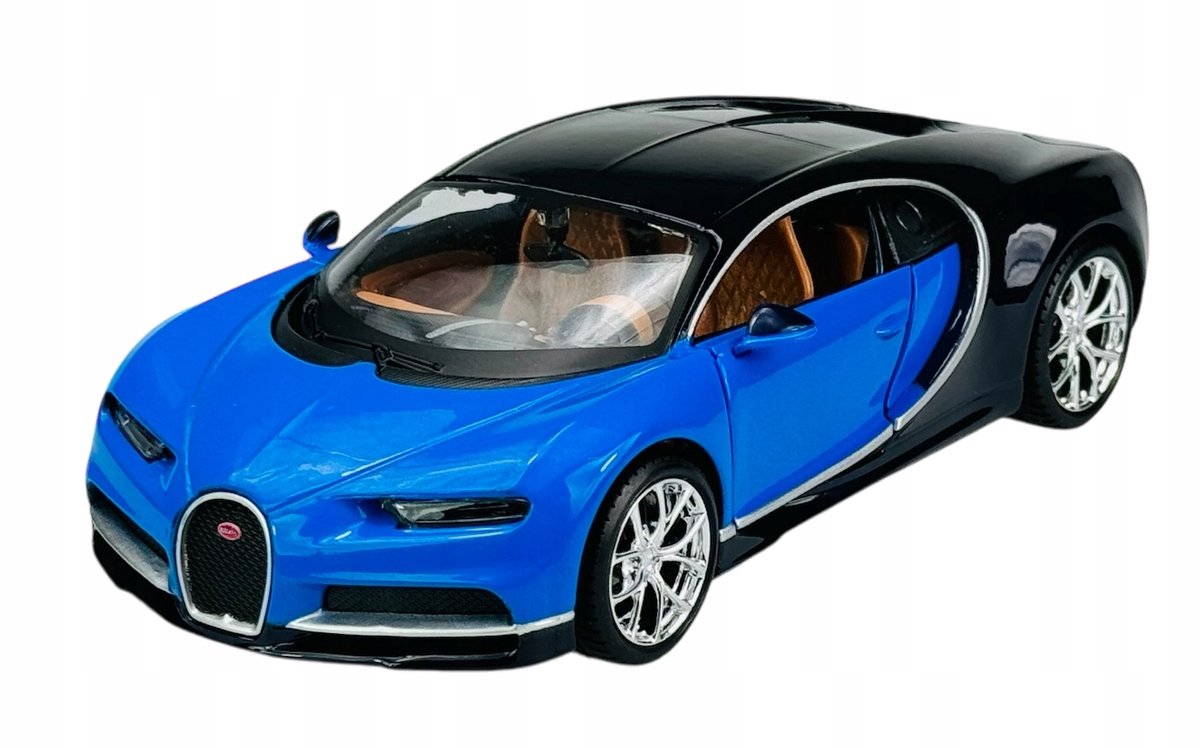 Maisto Bugatti Chiron Blauw 1:24 Metalen Model Auto Nieuw