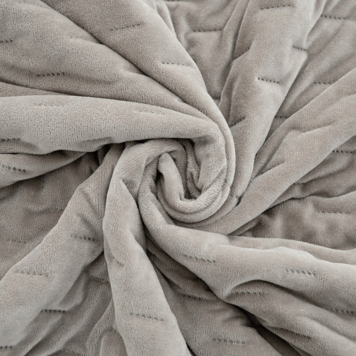 Luxe Gekleurde Pluche Dekbedovertrek 200x220 cm - Tommaso Grijs