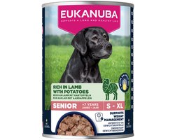Eukanuba Hondenvoer Nat Life Care Dog Senior Lam en Aardappel - 6 x 400 gr - Voordeelverpakking