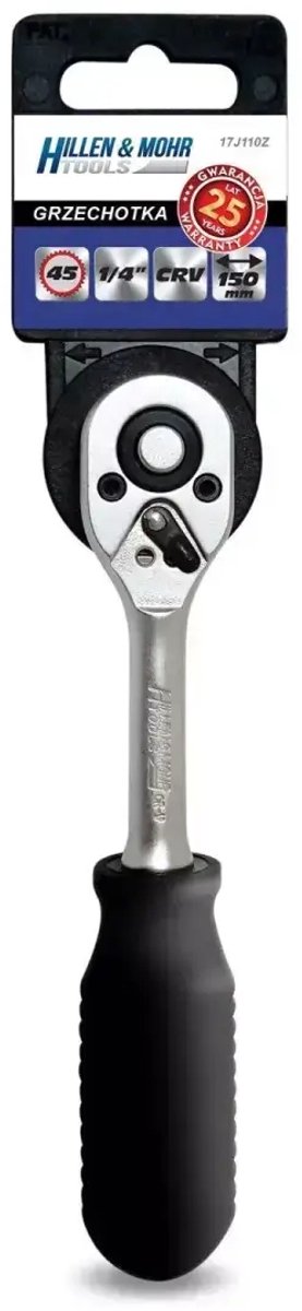 1/4" Ratelsleutel 45T CRV Staal - 150mm