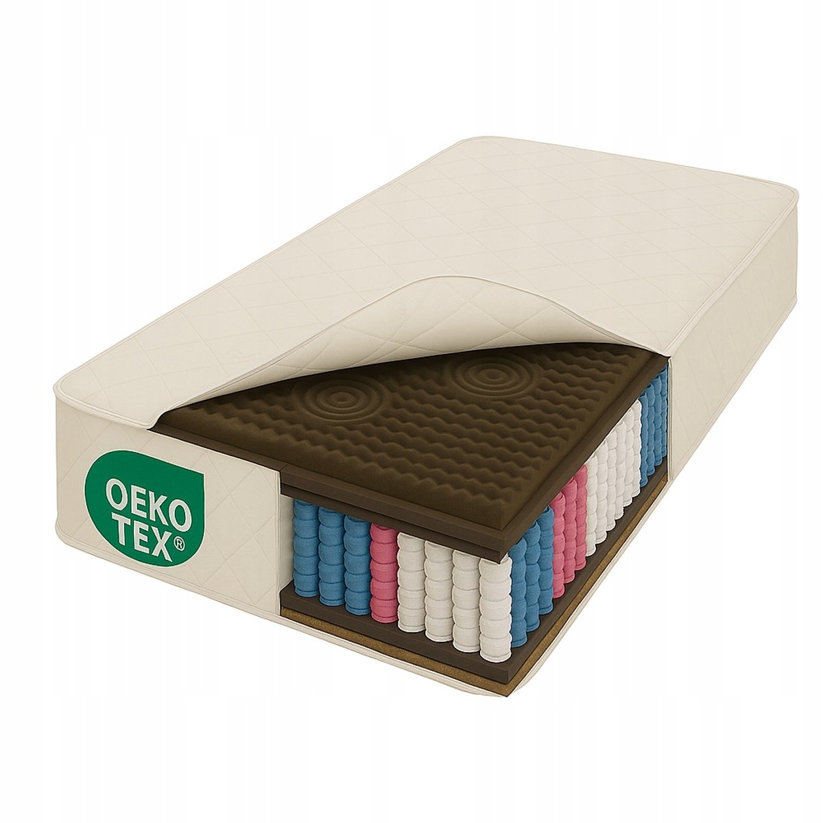 Matras NEGRO 180x200 Pocketvering Kokosnoot H3/H4 - Complete Regeneratie