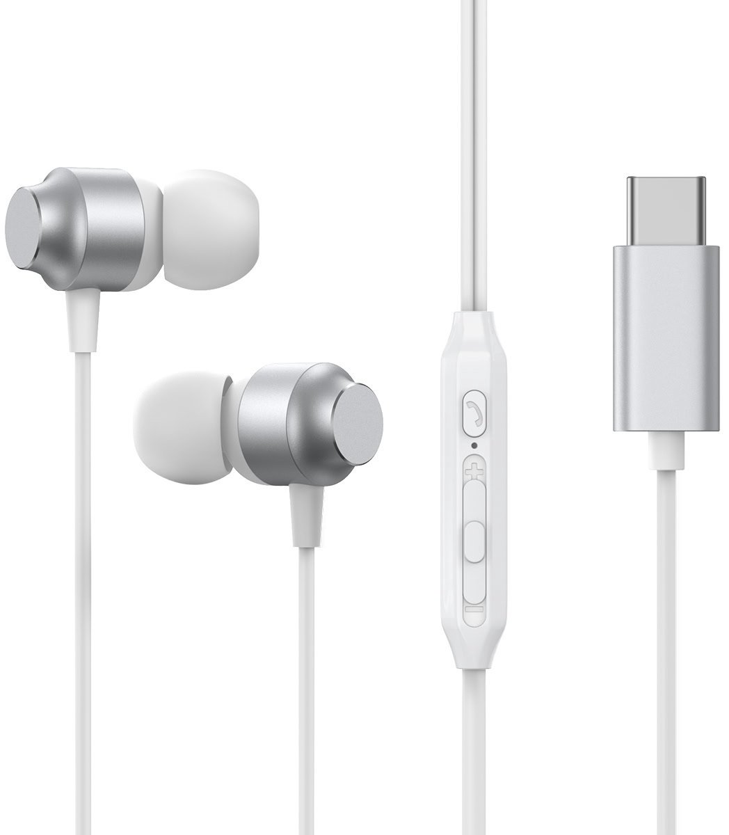 Joyroom Type-C In-Ear Oordopjes - Zilver