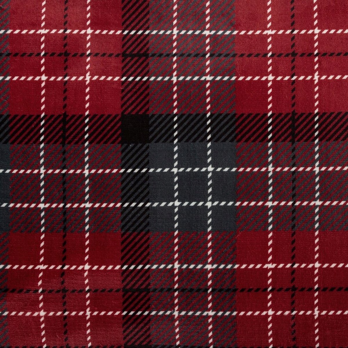 Sherpa Plaid 150x200 cm - Zacht Microvezel & Lamswol - Rood Geruit