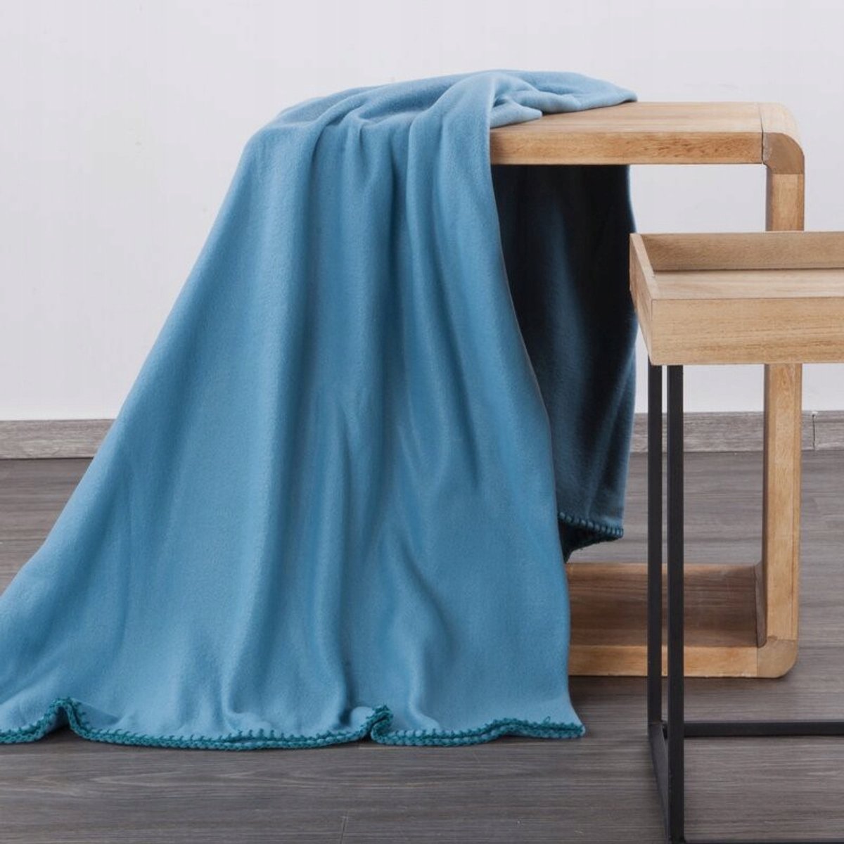 Zachte Blauwe Polar Deken 150x200cm - Plaid voor Bank en Bed